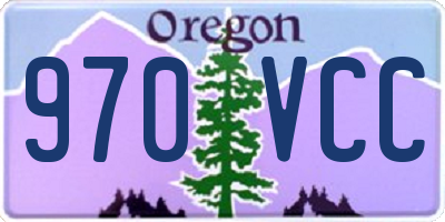 OR license plate 970VCC