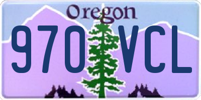 OR license plate 970VCL