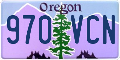 OR license plate 970VCN