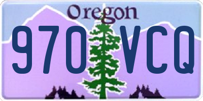 OR license plate 970VCQ