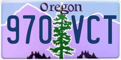 OR license plate 970VCT