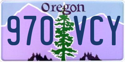 OR license plate 970VCY