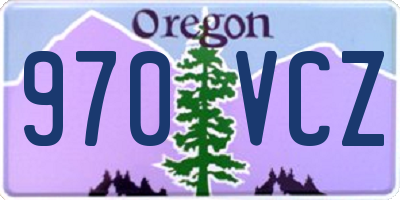 OR license plate 970VCZ