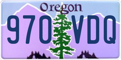 OR license plate 970VDQ