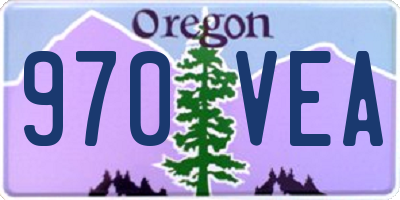 OR license plate 970VEA