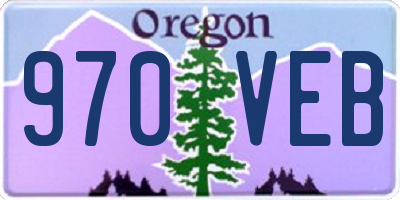 OR license plate 970VEB