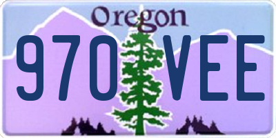 OR license plate 970VEE