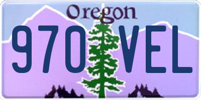 OR license plate 970VEL