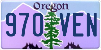 OR license plate 970VEN