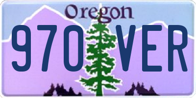 OR license plate 970VER