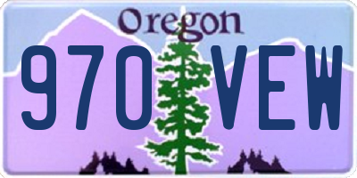 OR license plate 970VEW