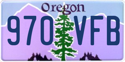 OR license plate 970VFB