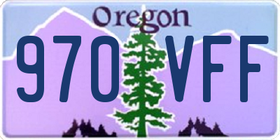 OR license plate 970VFF