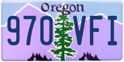 OR license plate 970VFI