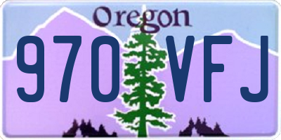 OR license plate 970VFJ