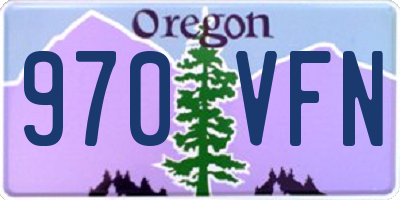 OR license plate 970VFN