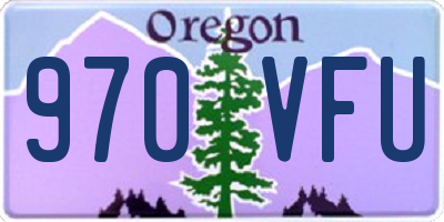 OR license plate 970VFU