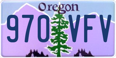 OR license plate 970VFV