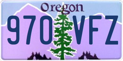 OR license plate 970VFZ