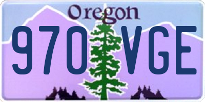 OR license plate 970VGE