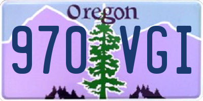 OR license plate 970VGI