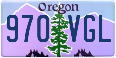 OR license plate 970VGL