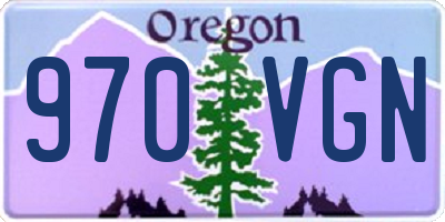 OR license plate 970VGN