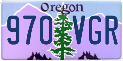OR license plate 970VGR