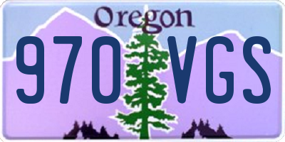OR license plate 970VGS