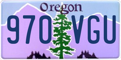 OR license plate 970VGU