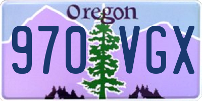 OR license plate 970VGX