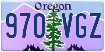 OR license plate 970VGZ