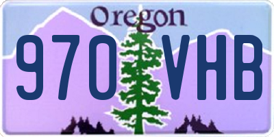 OR license plate 970VHB