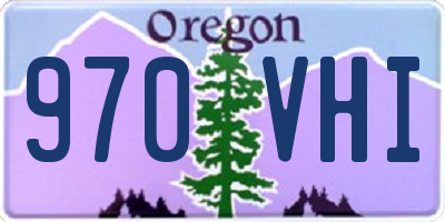 OR license plate 970VHI