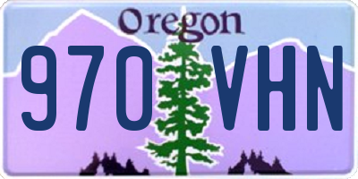 OR license plate 970VHN