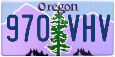 OR license plate 970VHV