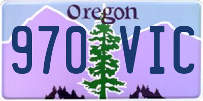 OR license plate 970VIC