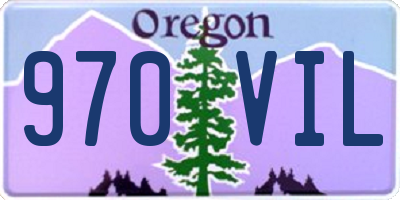 OR license plate 970VIL