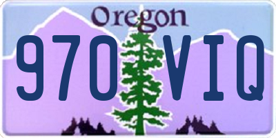 OR license plate 970VIQ
