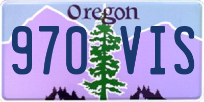 OR license plate 970VIS