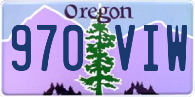 OR license plate 970VIW