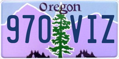 OR license plate 970VIZ
