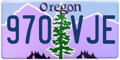 OR license plate 970VJE