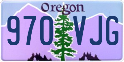 OR license plate 970VJG