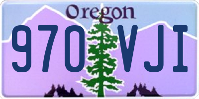 OR license plate 970VJI