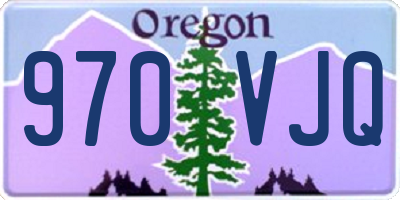 OR license plate 970VJQ