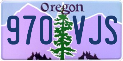 OR license plate 970VJS