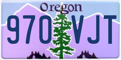 OR license plate 970VJT