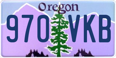 OR license plate 970VKB