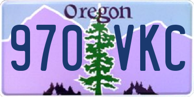 OR license plate 970VKC